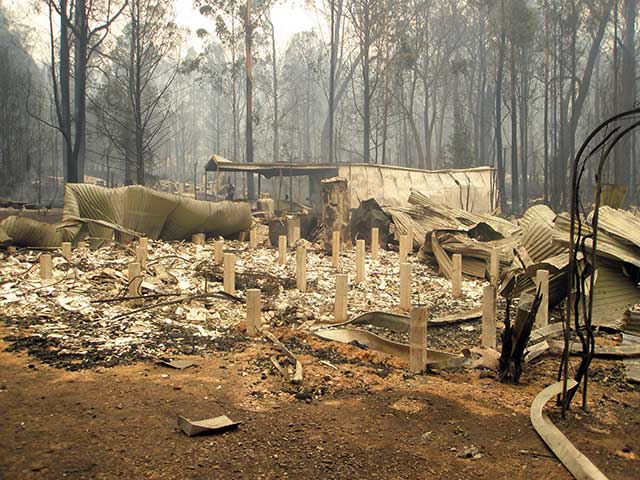 Russell Glenn's Home After The Fire